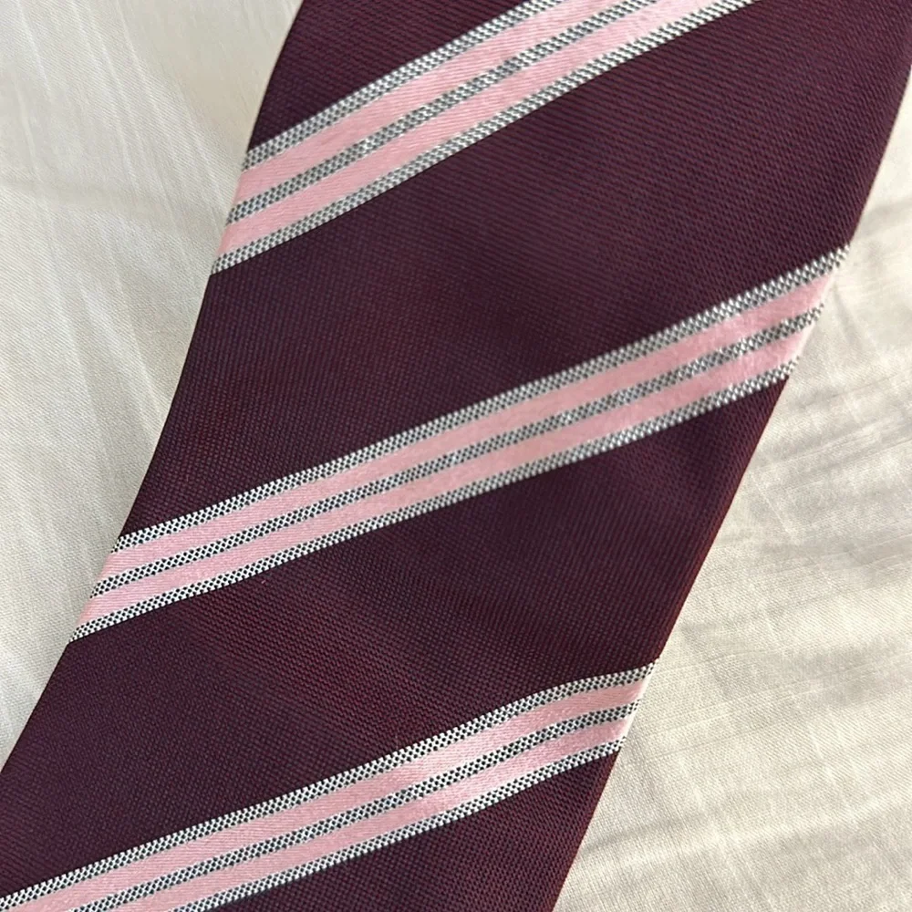 Ermenengildo Zegna Diagonal Stripe Silk Tie